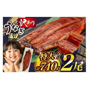 ふるさと納税 うなぎ 福岡県 宇美町 うなぎ 訳あり 蒲焼 特大 肉厚 2尾 計740g 小分け タレ 山椒付き 大黒物産 福岡県 宇美町 um40bak830009 不揃い 規格外 鰻…
