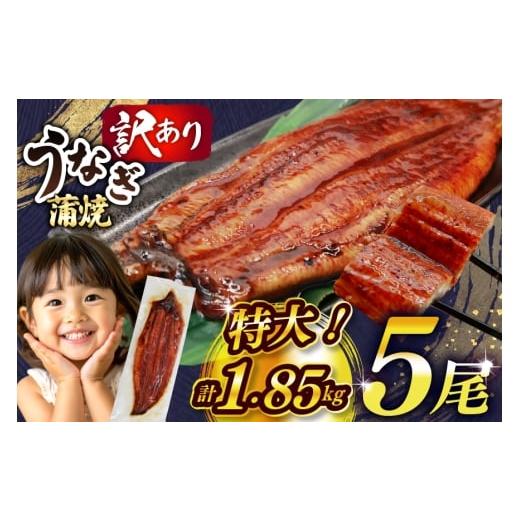 ふるさと納税 うなぎ 福岡県 宇美町 うなぎ 訳あり 鰻 蒲焼 特大 5尾 計約1.85kg 不揃い...