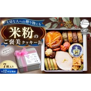 ふるさと納税 焼菓子・チョコレート クッキー 長崎県 長与町 12回定期便 米粉のクッキー缶7種 長与町／Lilla Lotta EBR060