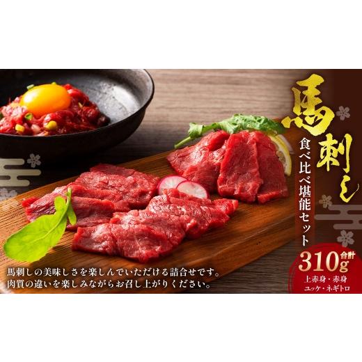 ふるさと納税 馬肉 熊本県 相良村 熊本特産馬刺し 食べ比べ堪能セット ／ 赤身 ユッケ ネギトロ ...