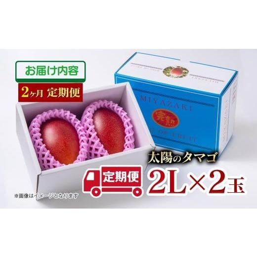 ふるさと納税 マンゴー 宮崎県 西都市  2ヶ月定期便 最高級ブランド『太陽のタマゴ』2Lサイズ2個...