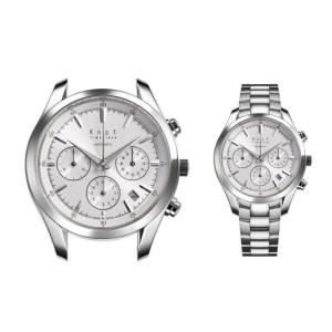 ふるさと納税 時計 メンズ腕時計 東京都 武蔵野市 シルバー×ホワイト （ATC-40SVWH） 株式会社Knot 選べる プレミアムシリーズ オートマティック クロノグラ…