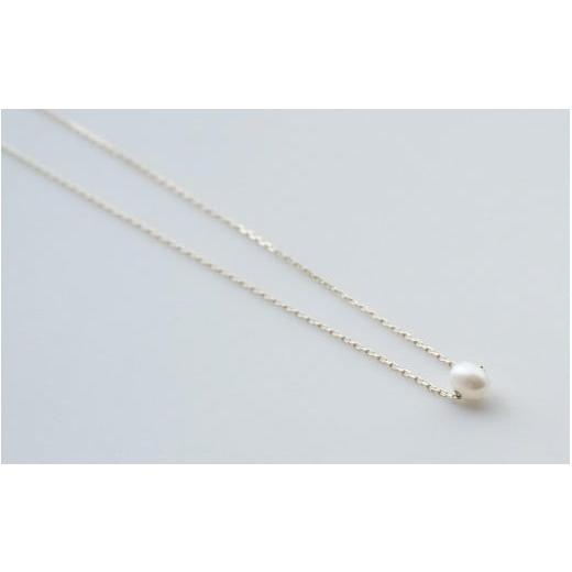 ふるさと納税 アクセサリー ネックレス 滋賀県 大津市 びわ湖真珠ひと粒付き ネックレス　K10YG...