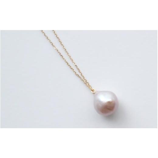 ふるさと納税 アクセサリー ネックレス 滋賀県 大津市 びわ湖真珠バロック大珠 ネックレス　K10Y...