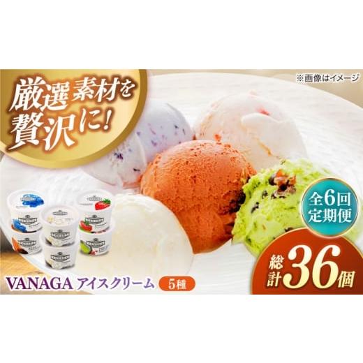 ふるさと納税 菓子 アイス 島根県 雲南市  全6回定期便 ご褒美アイスにぴったり VANAGA 5...