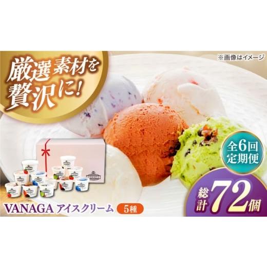 ふるさと納税 菓子 アイス 島根県 雲南市  全6回定期便 ご褒美アイスにぴったり VANAGA 5...