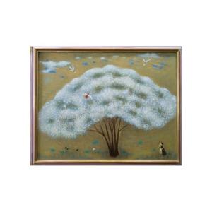 ふるさと納税 雑貨・日用品 絵画 茨城県 つくばみらい市 限定 1点 ナンジャモンジャ(雲を運ぶテンシ)