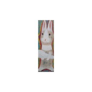 ふるさと納税 雑貨・日用品 絵画 茨城県 つくばみらい市 限定 1点 うさぎ・雲を掴む