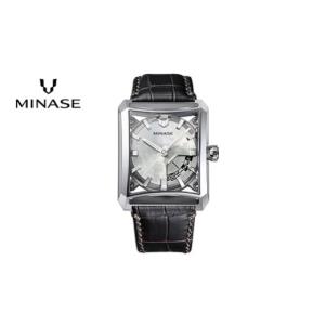 ふるさと納税 時計 秋田県 湯沢市 MINASE時計 SEVEN WINDOWS クロコレザータイプ（VM15-LDBYWH-SSD） MINASE 日本製 時計 腕時計 メンズ 高額 人気 ランキング…