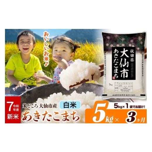 ふるさと納税 米 あきたこまち 秋田県 大仙市 新米 令和7年産《定期便3ヶ月》米 白米 米どころ秋...