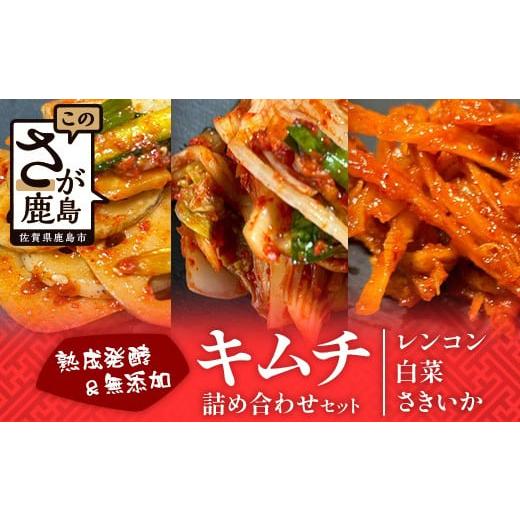 ふるさと納税 加工品等 キムチ 佐賀県 鹿島市 熟成発酵無添加キムチ詰め合わせセット（白菜キムチ　れ...