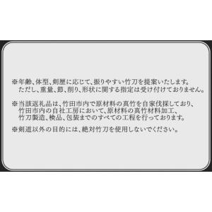 ふるさと納税 伝統技術 大分県 竹田市 「竹刀...の詳細画像3