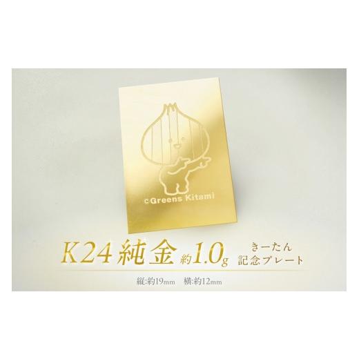 ふるさと納税 金工品 北海道 北見市 K24 純金 きーたん 1g 記念プレート ( 受注生産 24...