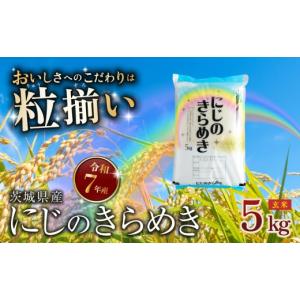 ふるさと納税 米 茨城県 下妻市 最短7日発送 玄米 にじのきらめき 5kg 茨城県下妻市産 お米 米 ご飯 こめ にじのきらめき 令和7年産 茨城県産 スピード発送(…