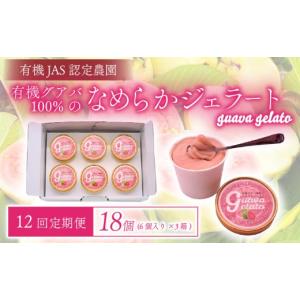 ふるさと納税 菓子 詰合せ 高知県 南国市 12回定期便 有機グアバ農園のなめらかジェラート 計18個 | 定期便 デザート スイーツ セット お菓子 夏 詰め合わせ …