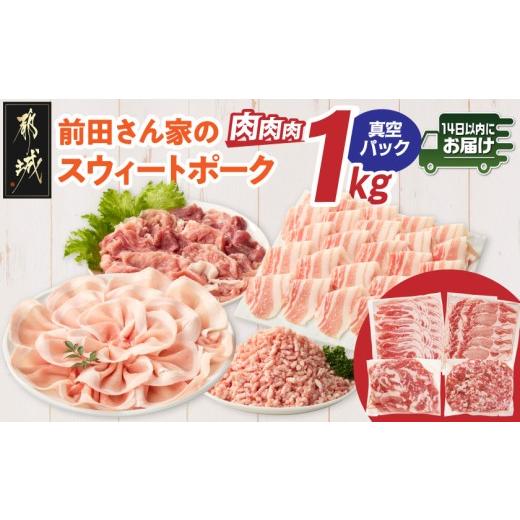 ふるさと納税 豚肉 セット 宮崎県 都城市 「前田さん家のスウィートポーク」肉肉肉1kgセット(真空...