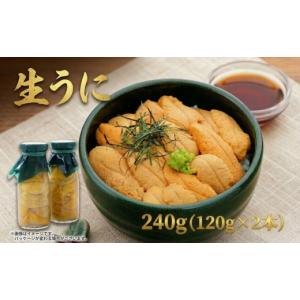 ふるさと納税 ウニ 岩手県 大船渡市  2026年 先行予約 牛乳瓶 生うに 240g (120g...