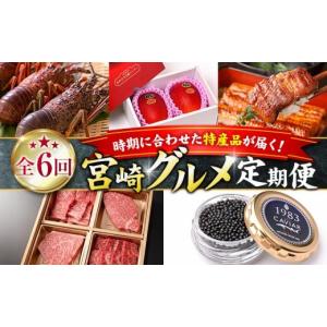 ふるさと納税 マンゴー 宮崎県 - 全6回 宮崎グルメ 定期便 （太陽のタマゴ うなぎ 宮崎牛 キャビア 伊勢海老） 特産品 詰め合わせ