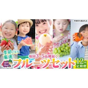 ふるさと納税 果物の詰合せ 茨城県 つくばみらい市 定期便 フルーツセット（12回定期）（茨城県共通返礼品） 茨城県 県産 つくばみらい市 人気 厳選 果物 く…