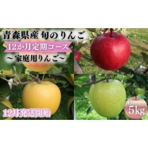 ふるさと納税 りんご 青森県 平川市 2026年12月発送開始 青森県産 りんご 12ヶ月定期便 約5kg 家庭用 1年間品種リレー 食べ比べセット 毎月配送 青森りんご …