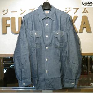 SUGAR CANE シュガーケーン Sugar Cane ブルーシャンブレー長袖ワーク