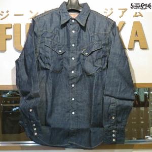 【売切れ】シュガーケーン　Sugar Cane　ブルーデニム長袖ウエスタンシャツ【SC28190】ワンウォッシュ｜furutaka