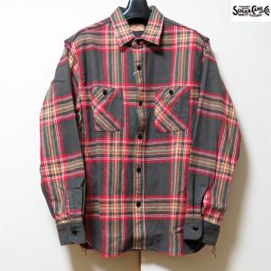 【売切れ】シュガーケーン　ネルシャツ　Sugar Cane　ツイルチェック長袖ワークシャツ【SC28959】ブラック｜furutaka