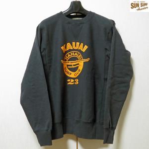 SALE　サンサーフ　Sun Surf　KAUAI SURF CLUB　クルーネックスウェット【SS69080】ブラック｜furutaka