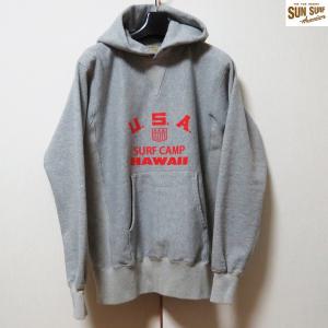 SALE  サンサーフ　Sun Surf　パーカースウェット　U.S.A. SURF CAMP SWEAT HOODE【SS69082】グレー｜furutaka