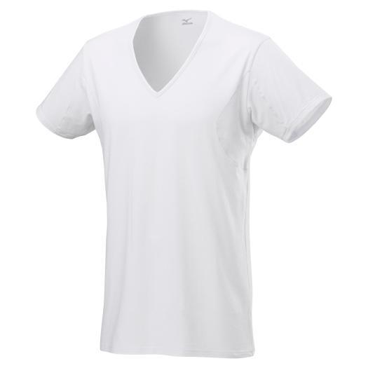 着るドラントクイックドライアンダーウエアVネック半袖シャツ(大きいサイズ)　メンズ　mizuno　２...