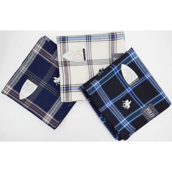 POLO ポロハンカチ メンズ しわになりにくい！ラクラクケアハンカチ　抗菌防臭