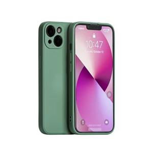 Panda Baby iPhone 13 シリコンケース レンズ全面保護 (ミッドナイトグリーン)