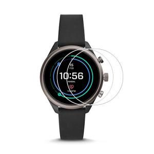 Zshion Fossil Sport 43mm ガラスフィルム 2.5D 超薄0.33mm 強化ガラス 液晶保護フィルム 高透過率 気泡ゼロ 指紋防