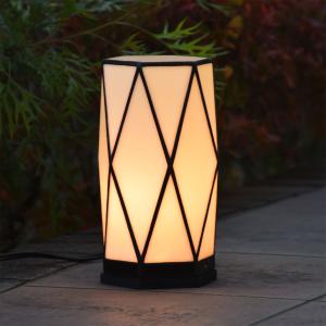 ガーデンライト 行燈 6Ｋ20pnk 屋外用 防雨型 ステンドグラス 庭園灯 ガーデンライト 行燈 6K20pnk 屋外用 防雨型 ステンドグラス 庭園灯