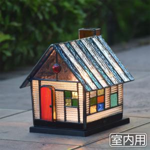 ステンドグラス ランプ 行燈 DG 室内用 卓上灯 テーブルランプ 室内