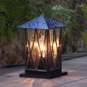 ステンドグラス ランプ ランタン 2 室内用 ステンドライト 室内照明