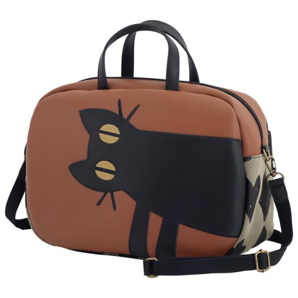 ATSUKO MATANO（マタノアツコ）ボストンバッグ 見つめる猫 キャメル （ギフト プレゼント...