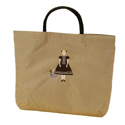 [メール便対応]俣野温子 ATSUKO MATANO（マタノアツコ）刺繍バッグ マイドール モカ（ト...