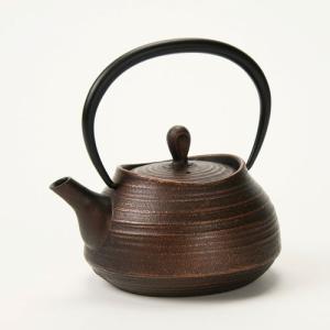 カラフル南部鉄器 壱鋳堂 ティーポット（鉄瓶/急須） 刷毛目 Hakeme