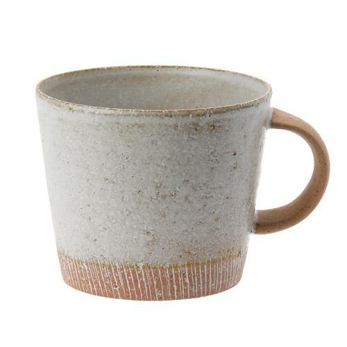 日本製 美濃焼 削りソイミルク デカマグ（スープマグ/マグカップ）