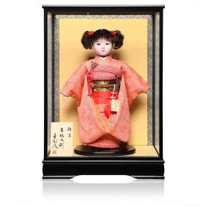 ひな人形】【市松人形】市松人形12号市松人形：正絹京染手刺繍衣裳：元