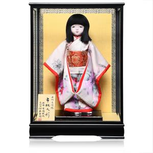 市松人形 味岡栄水作12号本仕立て古代市松 蘇州本手刺繍市松人形NO73