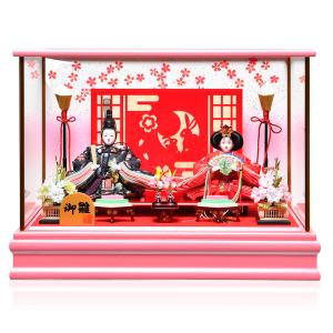 ひなケース 十五人芥子親王柳金襴衣装：伏見屋監修 : 人形の伏見屋