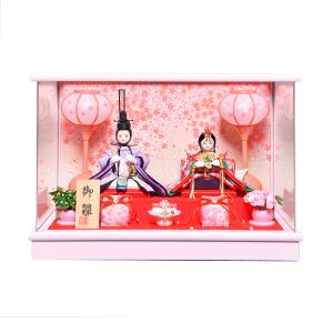 ひなケース 十五人芥子親王柳金襴衣装：伏見屋監修 : 人形の伏見屋