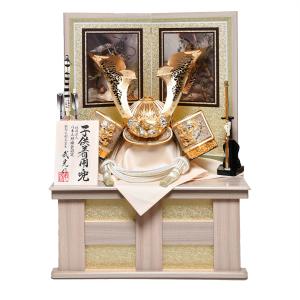 【着用兜】【コンパクト収納兜】コンパクト収納３０号昇龍大将兜収納セット：龍玉作【五月人形】【兜飾り】