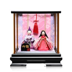 ひなケース 十五人芥子親王柳金襴衣装：伏見屋監修 : 人形の伏見屋