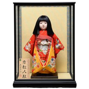 市松人形 味岡栄水作12号本仕立て古代市松 蘇州本手刺繍市松