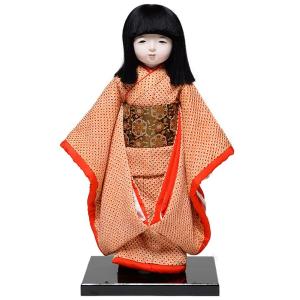 市松人形 小出松寿作(13号 尺二 切嵌金彩刺繍 FUKU-R4-117)お出迎え