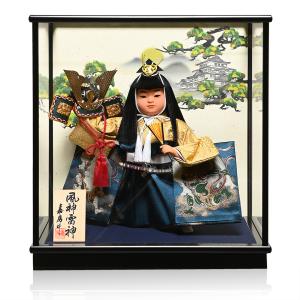 五月人形】【ご進物ケース】7号金龍：祝兜 :嘉房作【武者人形】【端午