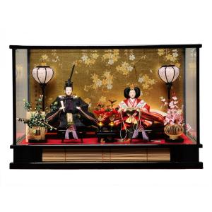 ひなケース 十五人芥子親王柳金襴衣装：伏見屋監修 : 人形の伏見屋